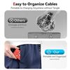 Image 5 : 4-Pack of Retractable Multi-Charge Cables with USB-C/Micro USB/Lightning Cable - New