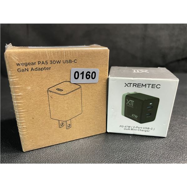 2 Fast-Charging Wall Blocks (30W & 47W) - New Sealed