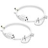 Image 1 : 2-Pack of Low-Profile Flat 3FT Extension Cords - 3 prong, 14 AWG, 15 Amp, 125 Volt, 1875 Watts; New