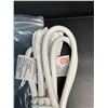 Image 3 : 2-Pack of Low-Profile Flat 3FT Extension Cords - 3 prong, 14 AWG, 15 Amp, 125 Volt, 1875 Watts; New