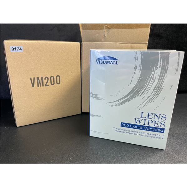 2 Boxes of Lens Cleaning Wipes (200 Count Per Box) - New