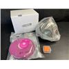 Image 2 : 1 Reusable Half-Face Respirator Mask with Filters for Protecting Against Dust/Fumes - New