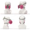 Image 4 : 1 Reusable Half-Face Respirator Mask with Filters for Protecting Against Dust/Fumes - New