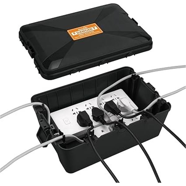 1 Blumway Large Outdoor Electrical Box (12.5 x 8.5 x 5") Waterproof Extension Cover Box - New