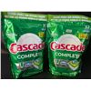 Image 1 : 2 Bags of Cascade Complete Fresh Scent w/ Dawn Dishwasher Pods (32 Pods Each) - New