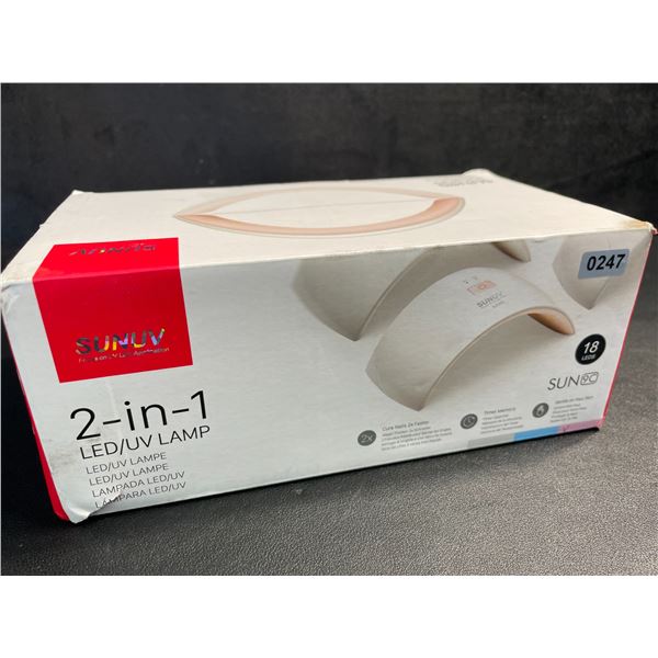 1 SUNUV 2-in-1 LED/UV Nail Lamp (24W) For Curing Gel Polish - New