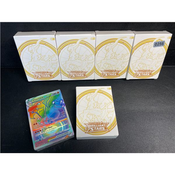 5 Boxes of Pokemon Foil Fan-Art Cards (Brilliant Stars Dupes) - New