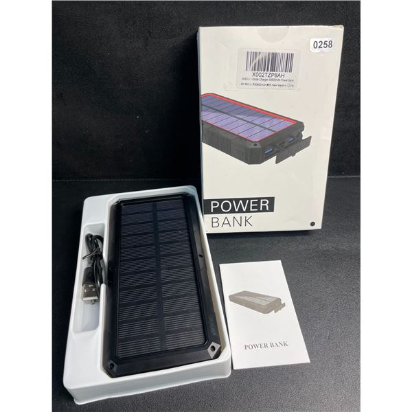 1 High-Capacity 30,800mAh Solar Power Bank (Model: HX160S8) w/ Wireless Charging (15W) - New