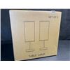 Image 3 : Set of 2 Grey Table Lamps with Charging Port Base - Bulbs Included - Brand New