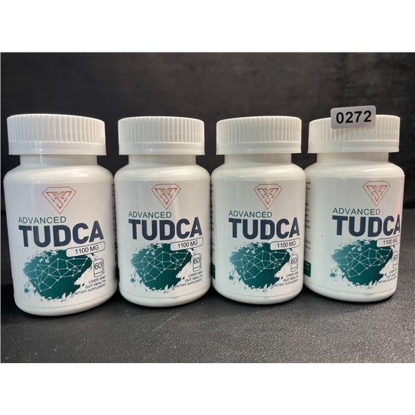 4 Bottles of Advanced Tudca 1100MG Liver & Gut Health Supplement (60 Capsules) - New