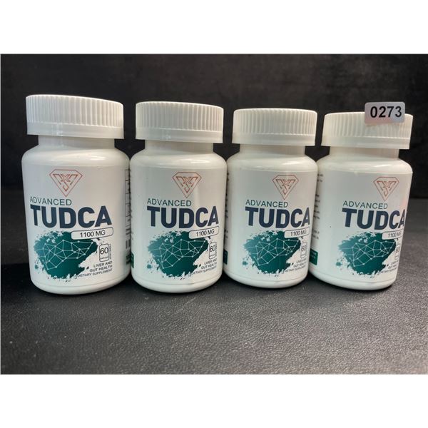 4 Bottles of Advanced Tudca 1100MG Liver & Gut Health Supplement (60 Capsules) - New