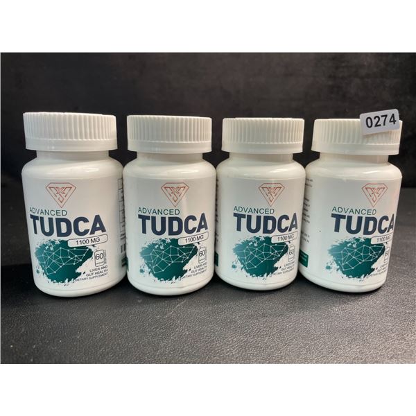 4 Bottles of Advanced Tudca 1100MG Liver & Gut Health Supplement (60 Capsules) - New