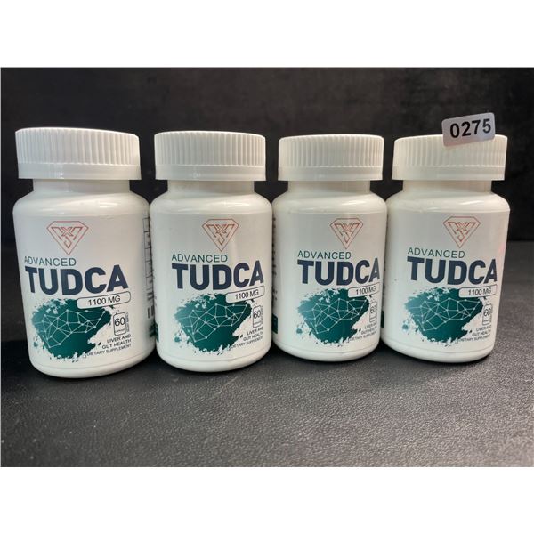 4 Bottles of Advanced Tudca 1100MG Liver & Gut Health Supplement (60 Capsules) - New