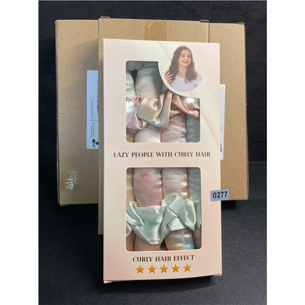 3 Boxes of Satin Heatless Hair Curler Rollers/No-Heat Hair Curlers for Overnight - New