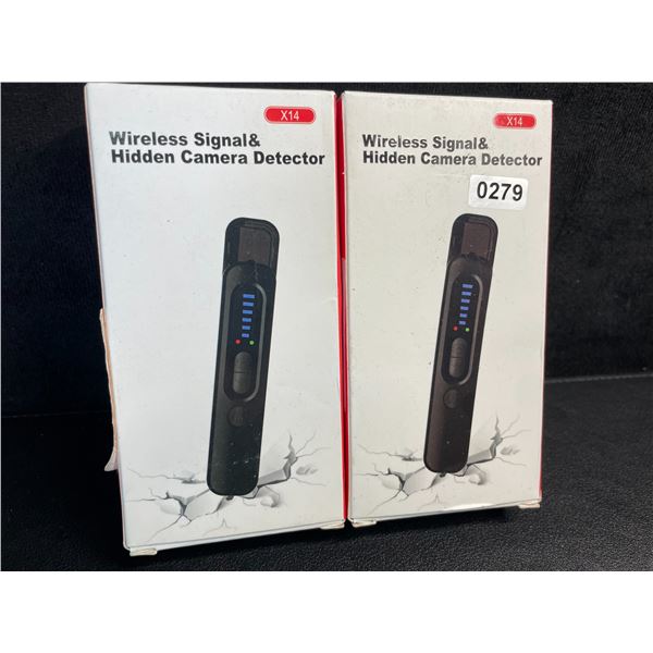 2 Wireless Signal & Hidden Camera Detectors; Anti-Spy/GPS Tracker/Hidden Device Detectors - New