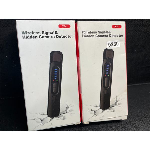 2 Wireless Signal & Hidden Camera Detectors; Anti-Spy/GPS Tracker/Hidden Device Detectors - New