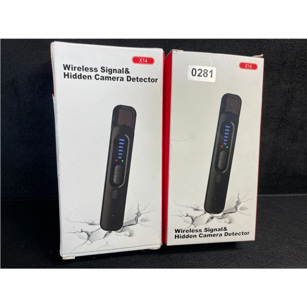 2 Wireless Signal & Hidden Camera Detectors; Anti-Spy/GPS Tracker/Hidden Device Detectors - New