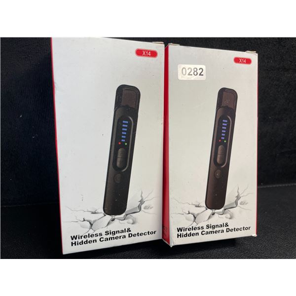2 Wireless Signal & Hidden Camera Detectors; Anti-Spy/GPS Tracker/Hidden Device Detectors - New