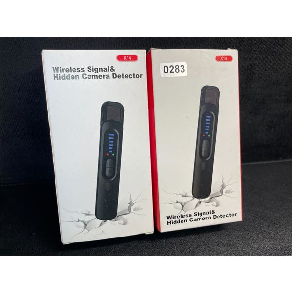 2 Wireless Signal & Hidden Camera Detectors; Anti-Spy/GPS Tracker/Hidden Device Detectors - New