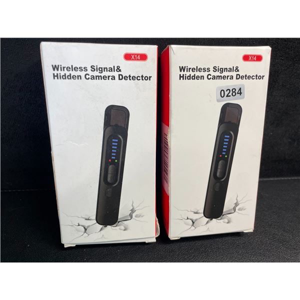 2 Wireless Signal & Hidden Camera Detectors; Anti-Spy/GPS Tracker/Hidden Device Detectors - New