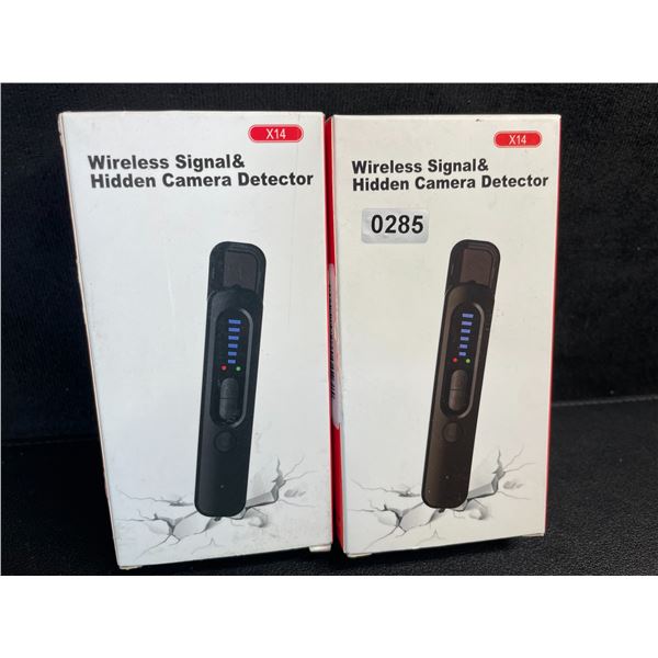 2 Wireless Signal & Hidden Camera Detectors; Anti-Spy/GPS Tracker/Hidden Device Detectors - New