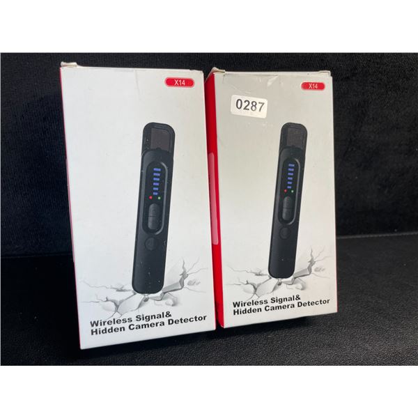 2 Wireless Signal & Hidden Camera Detectors; Anti-Spy/GPS Tracker/Hidden Device Detectors - New