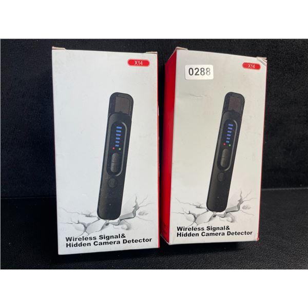 2 Wireless Signal & Hidden Camera Detectors; Anti-Spy/GPS Tracker/Hidden Device Detectors - New