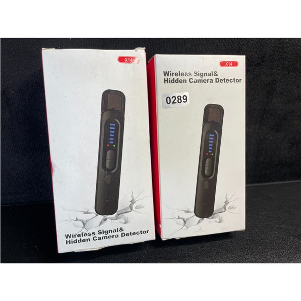 2 Wireless Signal & Hidden Camera Detectors; Anti-Spy/GPS Tracker/Hidden Device Detectors - New