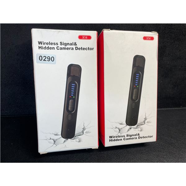 2 Wireless Signal & Hidden Camera Detectors; Anti-Spy/GPS Tracker/Hidden Device Detectors - New