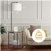 Image 2 : Outon Modern Floor Lamp with Table & Drawer - New in Box (Assembly Req'd)