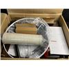 Image 7 : Outon Modern Floor Lamp with Table & Drawer - New in Box (Assembly Req'd)