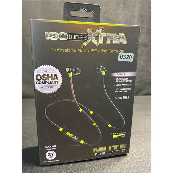 Isotunes Xtra Professional Noise-ISOlating Bluetooth Earbuds - New