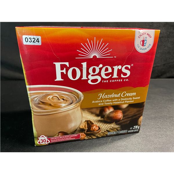 Folgers Hazelnut Cream 30-Pack K-Cup Keurig Coffee Pods - New