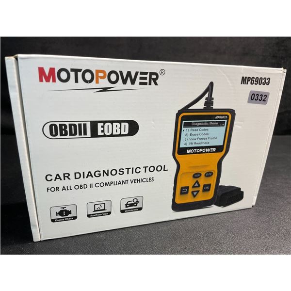 1 Motopower OBDII Car Diagnostic Tool (Model: MP69033) - New