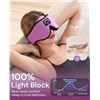 Image 4 : 1 Anruola Bluetooth Sleep Mask Headphones - Wireless Music Sleep Mask - New