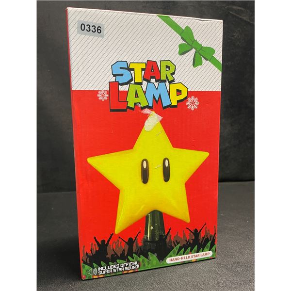 1 Mario Star Lamp/Mario Star Christmas Tree Topper Light - New