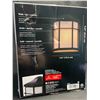 Image 3 : 1 Globe Melrose Outdoor Wall Sconce Light (9.6" x 7.6") - New (Dmg Box)