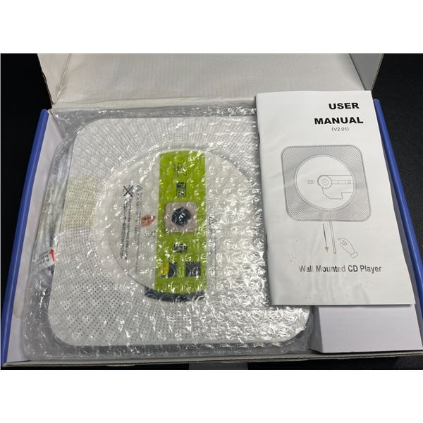 1 Wall-Mounted Bluetooth Speaker/CD Player (Model: KC-808) - New