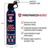 Image 5 : 1 Dry Stop Fire Spray by Prepared Hero; Portable Fire Extinguisher (21.2 oz) - Easy to Use - New