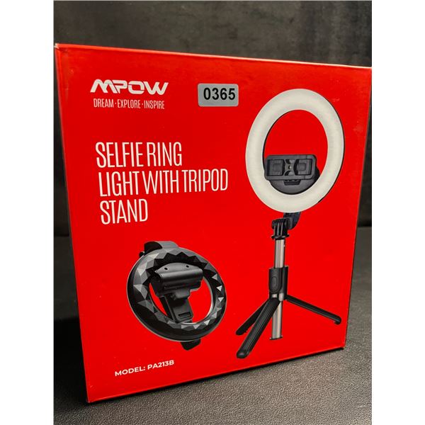 MPOW Selfie Ring Light with Tripod Stand and Phone Holder (Model: PA213B) - Brand New