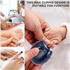 Image 7 : 2 Electric Nail Clippers with Built-In Light - Rechargeable Nail Cutters for Baby/Adults - New