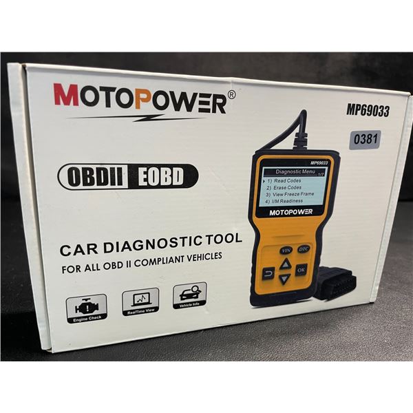 1 Motopower OBDII Car Diagnostic Scan Tool (Model: MP69033) - New