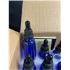 Image 3 : 12-Pack of Yizkao 30mL Blue Glass Dropper Bottles - 1oz - New