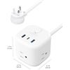 Image 1 : 1 AmazonBasics 3-Outlet Power Strip Cube with 5FT Cord - Brand New