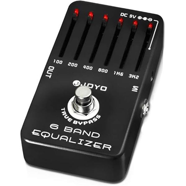 1 JOYO 6-Band EQ Pedal Electric Guitar Effect Pedal - Brand New