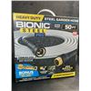 Image 1 : 50FT Bionic Steel Pro Heavy-Duty Steel Garden Hose with Spray Nozzle - Brand New!
