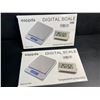 Image 1 : 2 Digital Multi-Purpose Scale Sets with Digital Humidity Monitors - Brand New