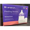 Image 1 : Lansinoh 3-Pack of Baby Feeding Bottles (5oz) with NaturalWave Nipples - New