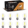 Image 1 : 8-Pack of LED Edison Light Bulbs - E26 Socket - 400 Lumens - New