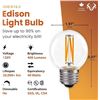 Image 7 : 8-Pack of LED Edison Light Bulbs - E26 Socket - 400 Lumens - New